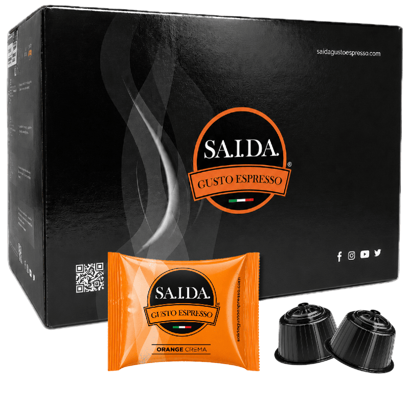 Capsule Saida Gusto Espresso Compatibili Dolce Gusto, Miscela Orange Crema