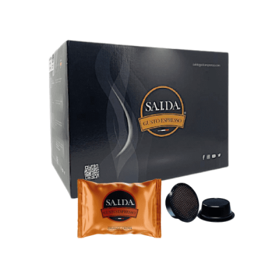 Capsule Saida Gusto Espresso Compatibili Lavazza A Modo Mio, miscela Orange Crema