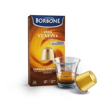 Capsule Caffè Borbone Ciao Venezia compatibili con Nespresso