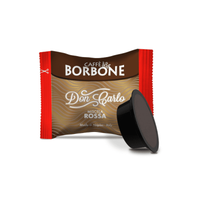 Capsule Caffè Borbone compatibili A Modo Mio, Don Carlo miscela Rossa