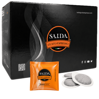 Cialde Saida Gusto Espresso, formato ESE 44, miscela Orange Crema