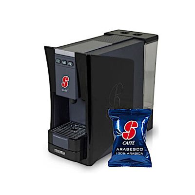 S.12 Macchina da Caffè Essse Caffè, sistema Espresso + 100 capsule miscela Arabesco