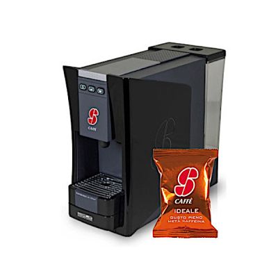 S.12 Macchina da Caffè Essse Caffè, sistema Espresso + 100 capsule miscela Ideale