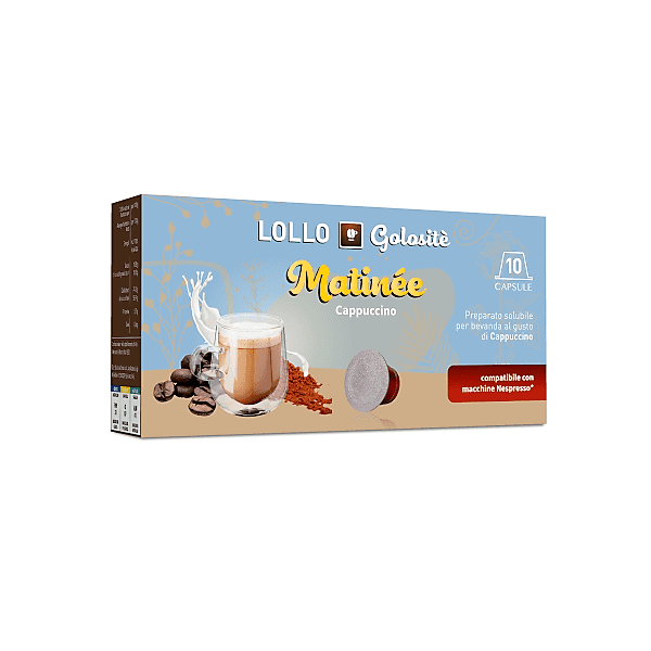 Cappuccino solubile - Capsule Lollo Caffe Compatibili Nespresso - 10 pezzi