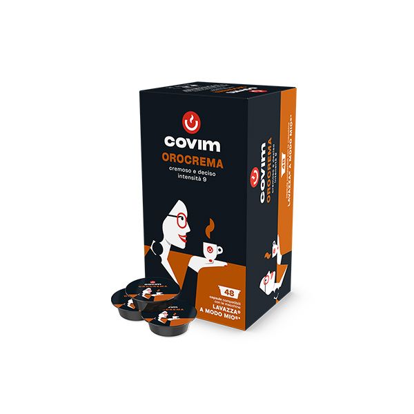 Capsule Caffè Covim Compatibili A Modo Mio - miscela Oro Crema