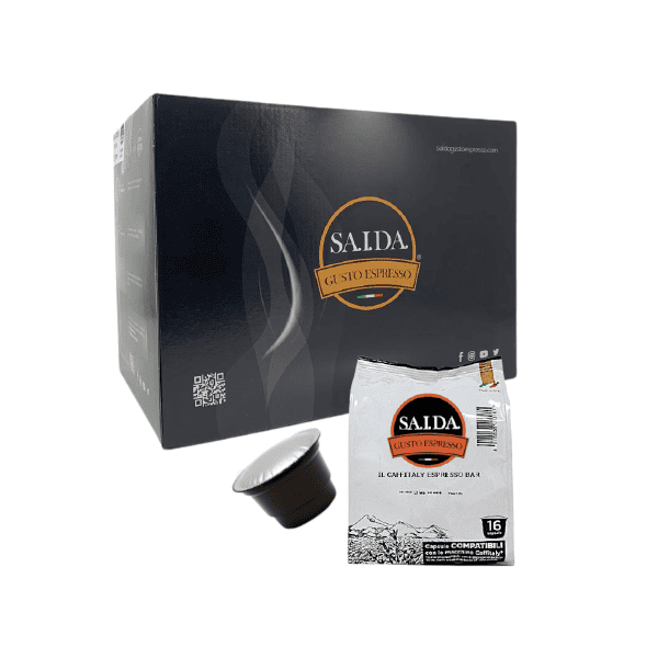 Capsule Saida Gusto Espresso Compatibili Caffitaly - miscela Black Bar