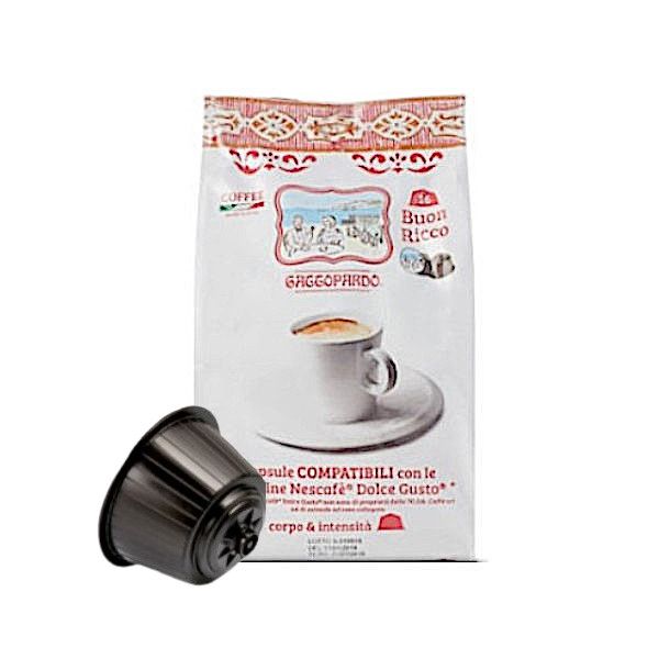 Capsule Compatibili Nescafè Dolce Gusto - Caffè Gattopardo - miscela Gusto Ricco