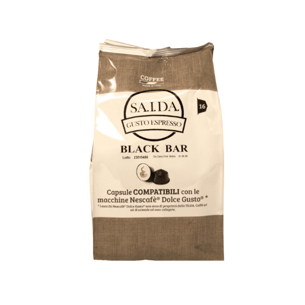 Capsule Saida Gusto Espresso Compatibili Dolce Gusto - Miscela Black Bar