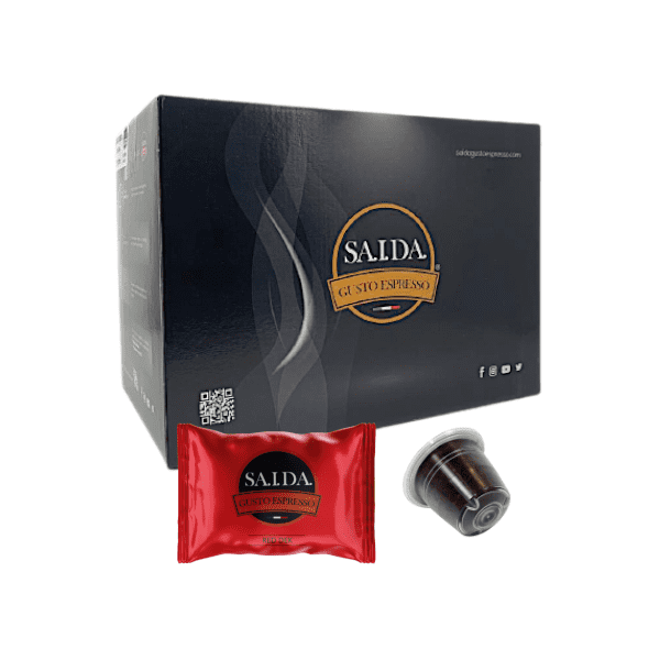 Capsule Saida Gusto Espresso Compatibili con Nespresso - miscela Red Dek