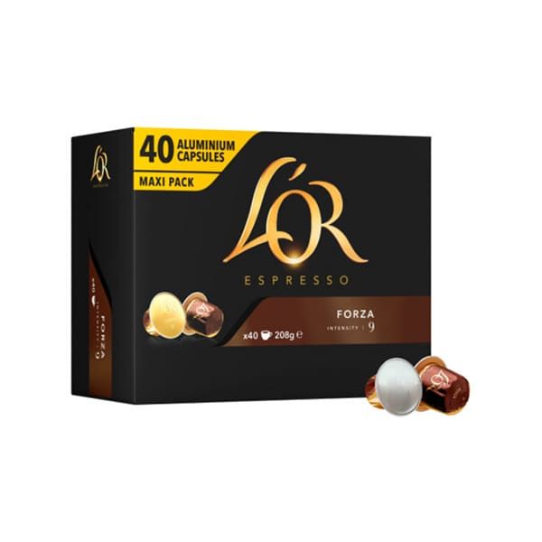 Capsule Caffè in alluminio LOR Espresso Forza compatibili Nespresso