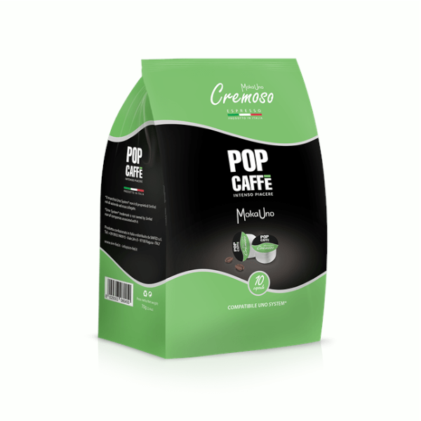Capsule Pop Caffè Compatibili con Uno System - Moka Uno Cremoso