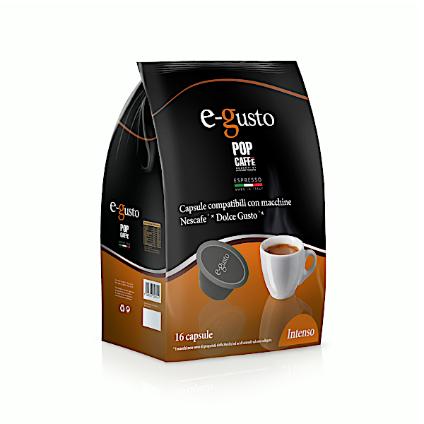 Capsule Pop Caffè Compatibili Dolce Gusto - E-Gusto Intenso
