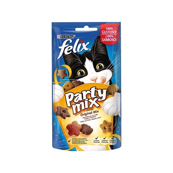 Felix Party Mix Gatto Original Mix Pollo - Fegato e Tacchino 60 Gr