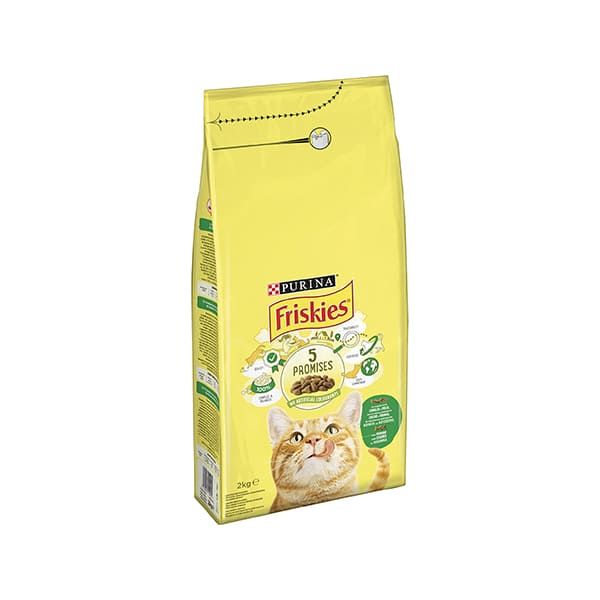 Friskies Gatto crocchette Adult con mix di coniglio - pollo e verdure - 2 Kg