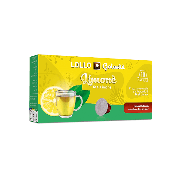 The Limone - Capsule Lollo Caffe Compatibili Nespresso - 10 pezzi