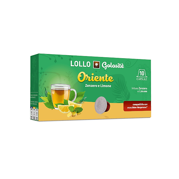 Infuso Zenzero e Limone - Capsule Lollo Caffe Compatibili Nespresso - 10 pezzi