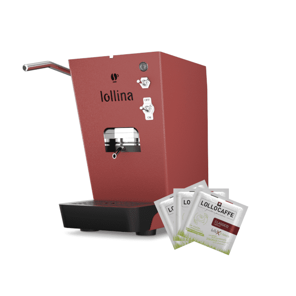 Lollina - Macchina Caffè In Vari Colori+40 Cialde Caffè - Miscela Classica