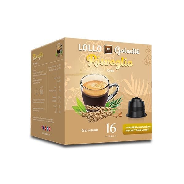 Orzo Solubile - Capsule compatibili con Nescafe Dolce Gusto - Lollo Caffe - 16 pezzi