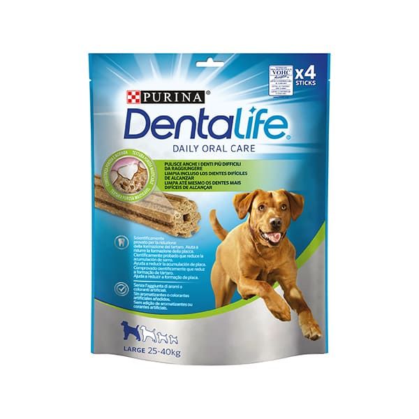 Purina Dentalife Snack Cane per lIgiene Orale - Taglia Large - 115 Gr