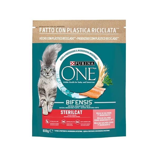 Purina One Sterilcat per Gatti sterilizzati - con Salmone e Frumento - Bifensis 800 Gr
