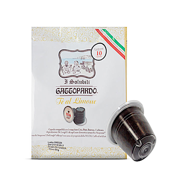 Tè Limone in Capsule Gattopardo Compatibili Nespresso