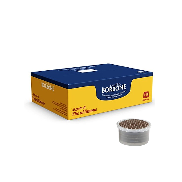 The Limone in Capsule compatibili lavazza espresso point - Caffe Borbone - 25 pezzi