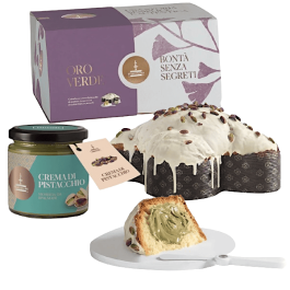 Colomba al Pistacchio Fiasconaro Oro Verde con crema al pistacchio da spalmare, 1Kg