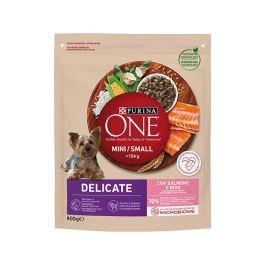 Purina One Mini Small Dog Delicate, Ricco in Salmone con Riso 800 Gr