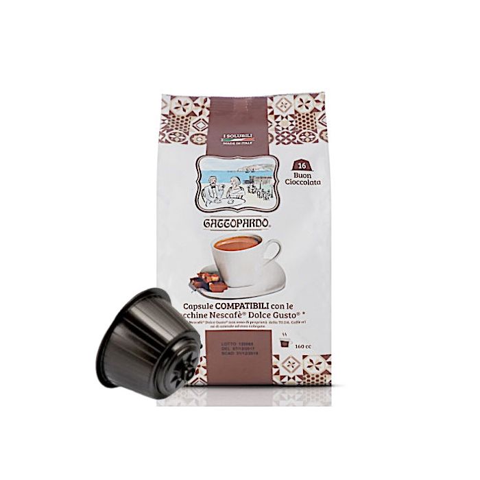 Bevanda al Cioccolato in Capsule Gattopardo Compatibili Dolce Gusto