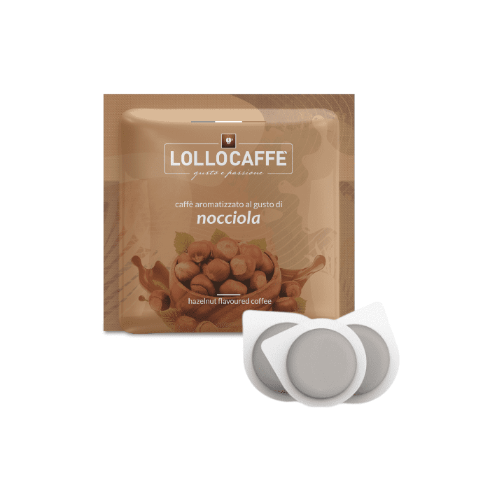 Caffè alla nocciola di Lollo Caffè, in cialde formato ESE 44