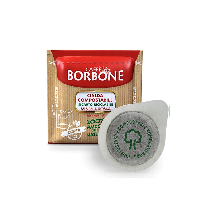Caffe Borbone miscela Rossa in Cialde ESE44