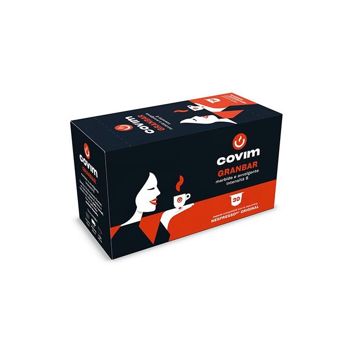 Capsule Caffè Covim Compatibili Nespresso, miscela Ora Granbar