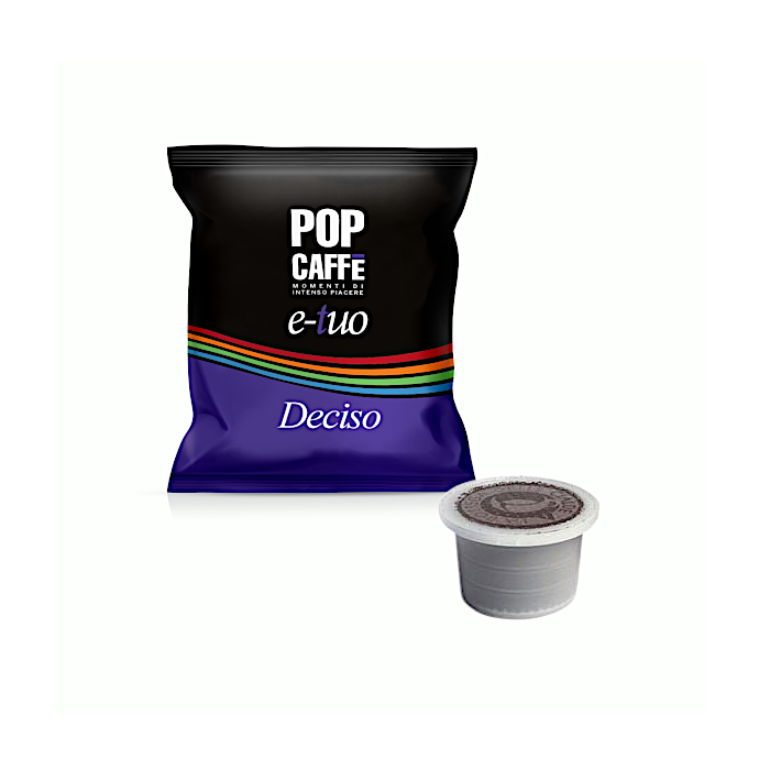 Capsule Pop Caffè Compatibili con Fior Fiore Coop, E-Tuo Deciso