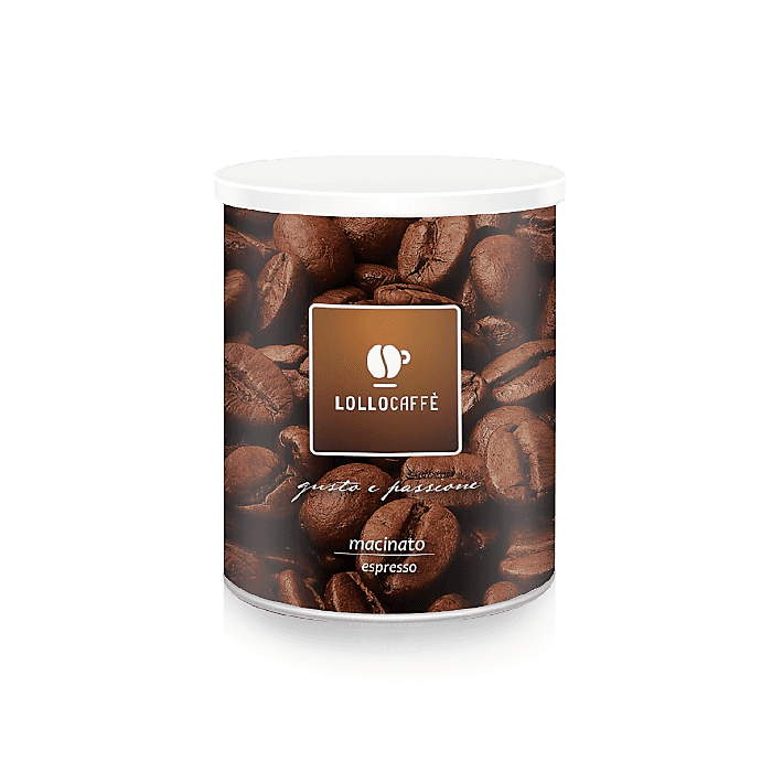 Caffè Lollo Macinato per Moka, barattolo da 250gr