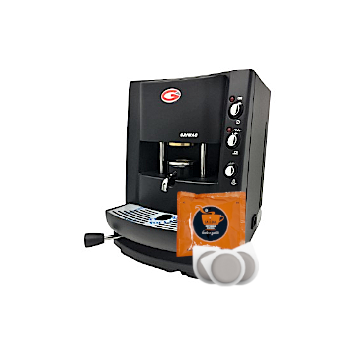 Macchina Caffè, Modello Grimac Terry + 200 Cialde Caffè, Orange Crema