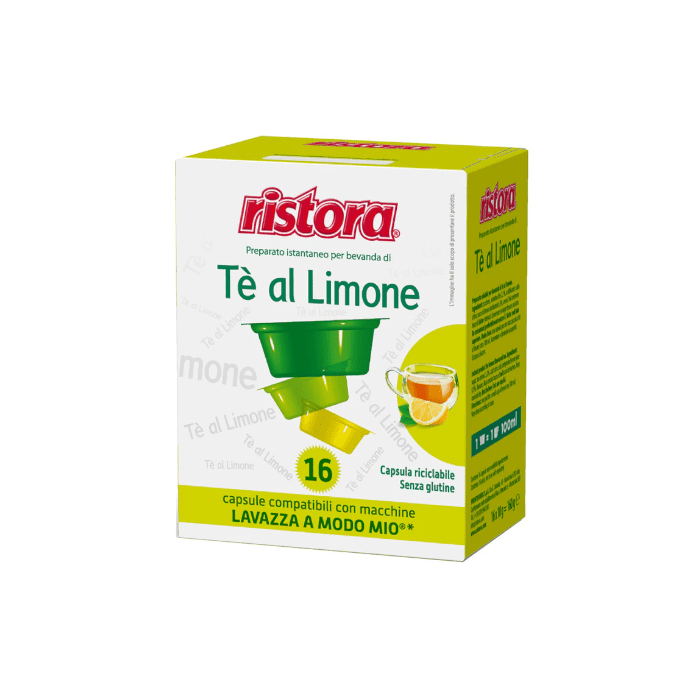 Tè al Limone Ristora in capsule compatibili A Modo Mio, 16 pezzi