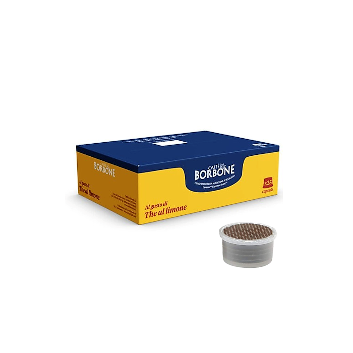 The Limone in Capsule compatibili lavazza espresso point, Caffè Borbone, 25 pezzi