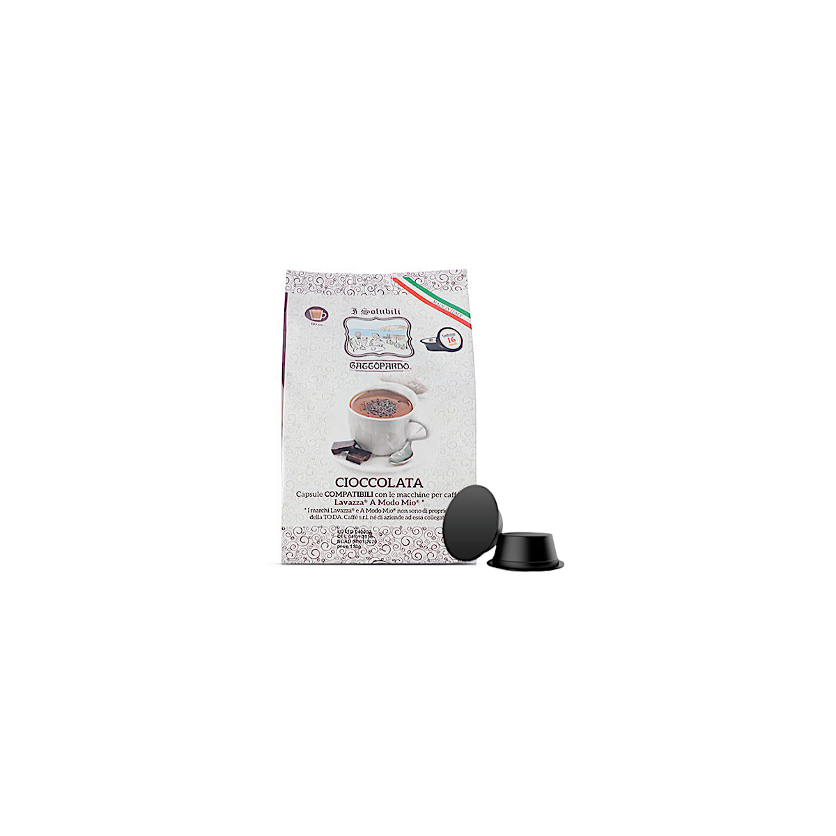 Cioccolata in Capsule Gattopardo Compatibili A Modo Mio