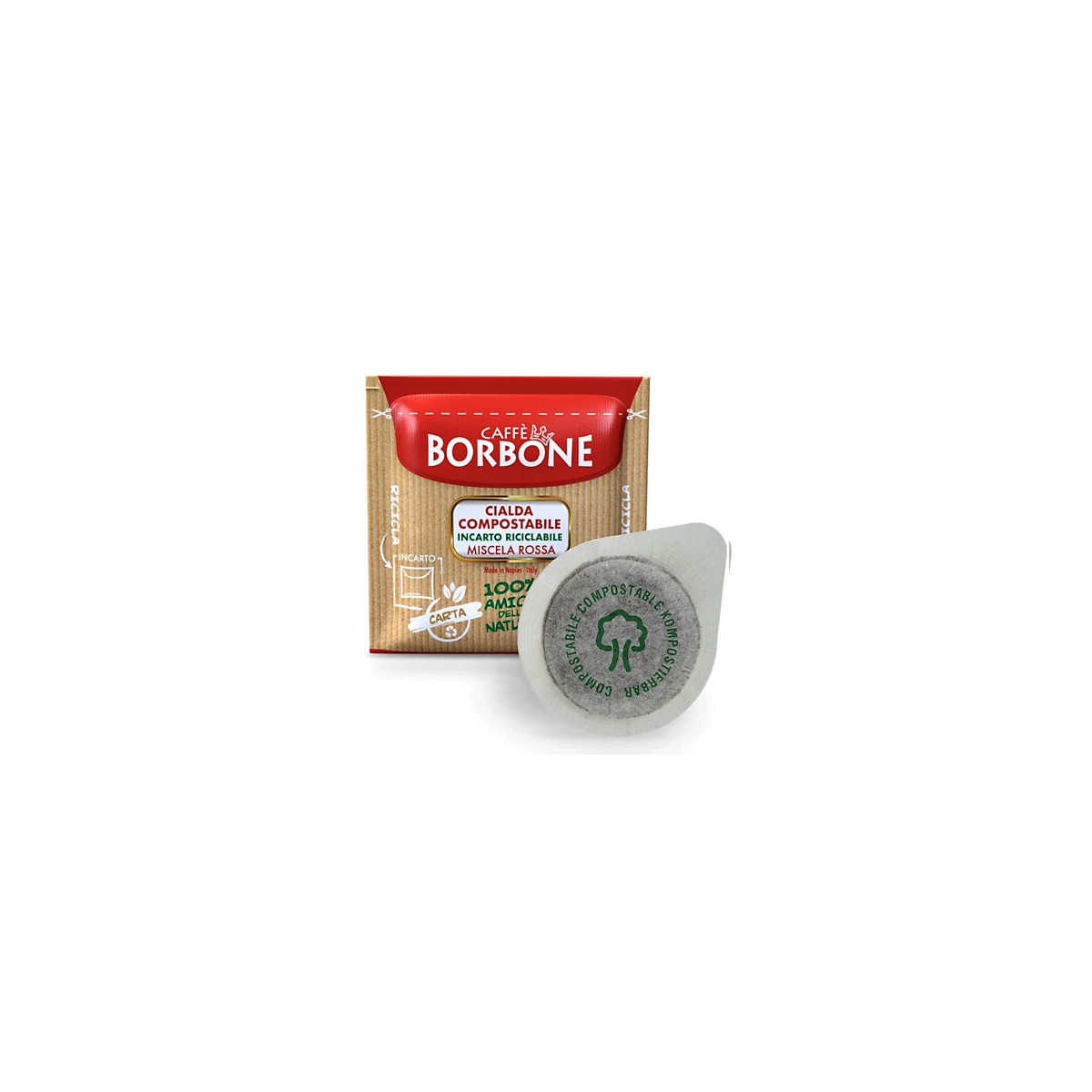 Caffe Borbone miscela Rossa in Cialde ESE44