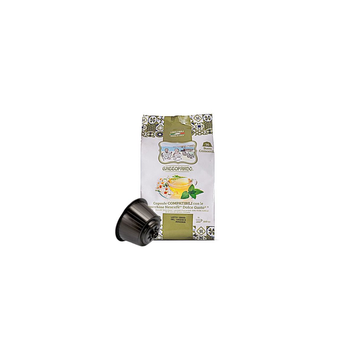 Camomilla in Capsule Gattopardo Compatibili Dolce Gusto