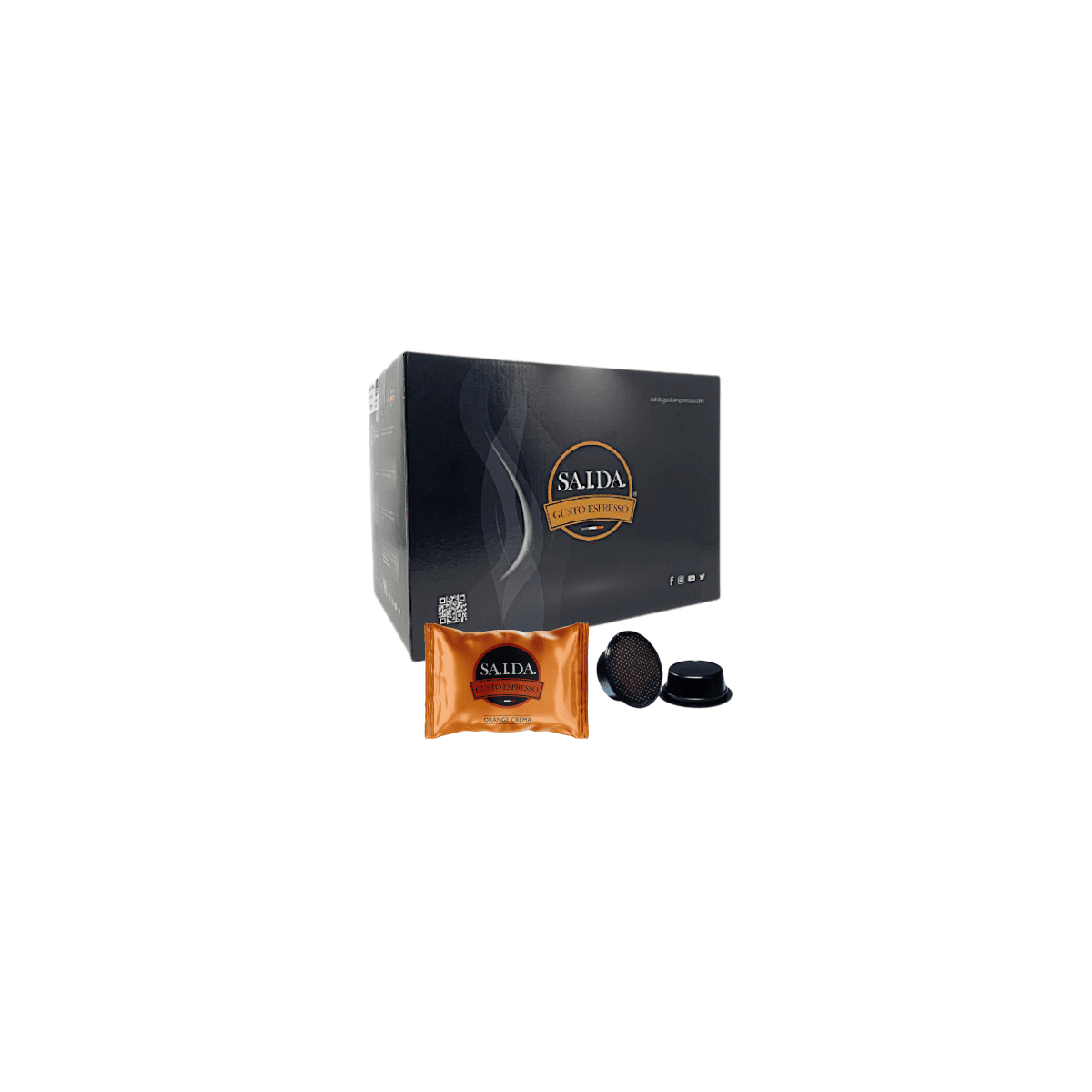 Capsule Saida Gusto Espresso Compatibili Lavazza A Modo Mio, miscela Orange Crema