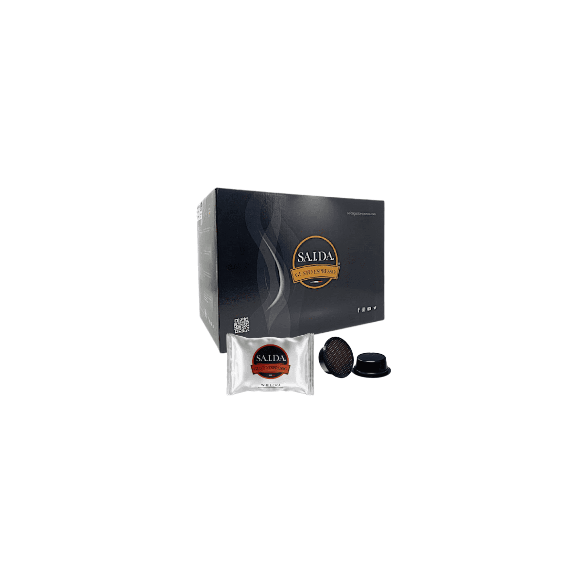 Capsule Saida Gusto Espresso Compatibili Lavazza A Modo Mio, miscela White Casa