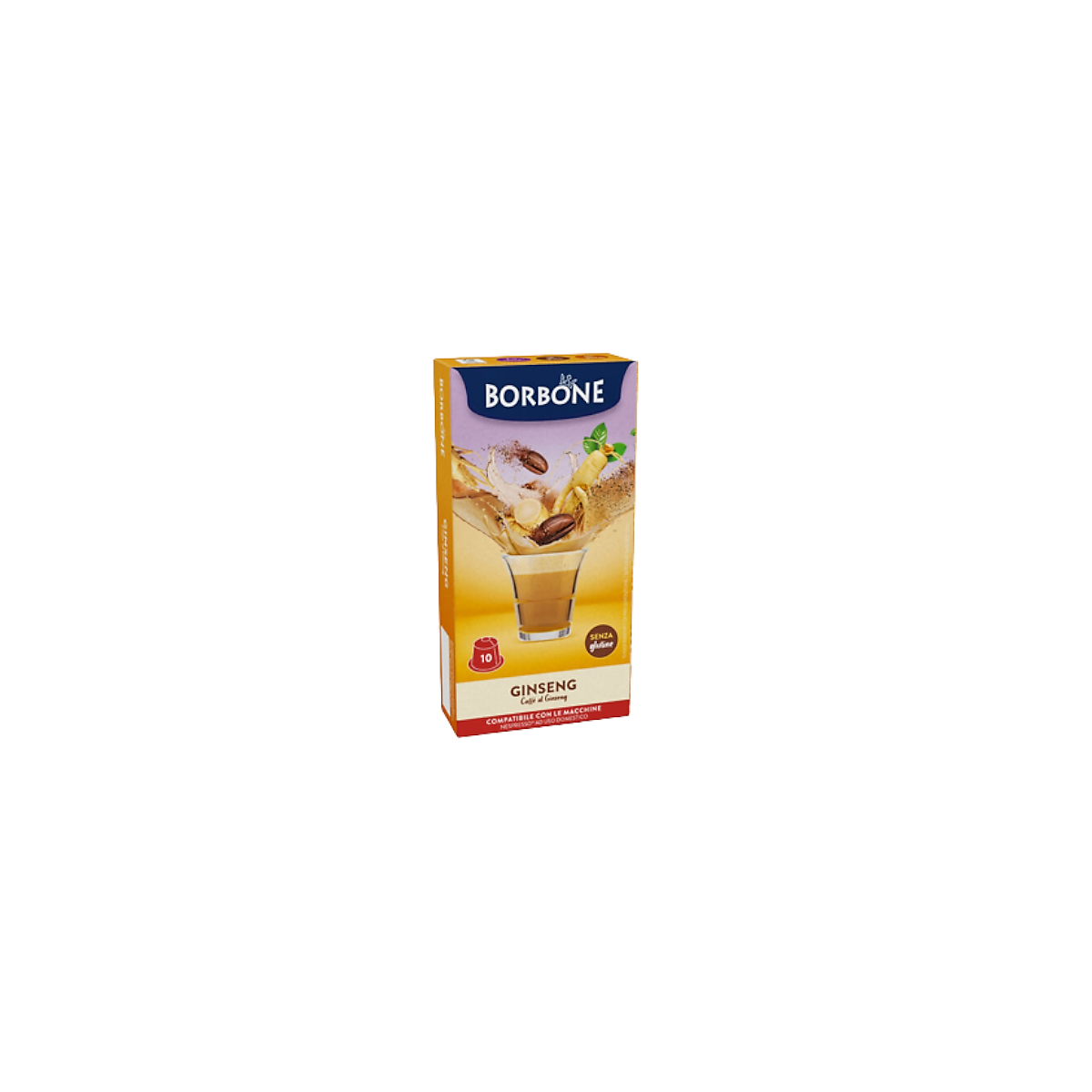 Capsule Borbone Ginseng Compatibili Nespresso, 10 pezzi