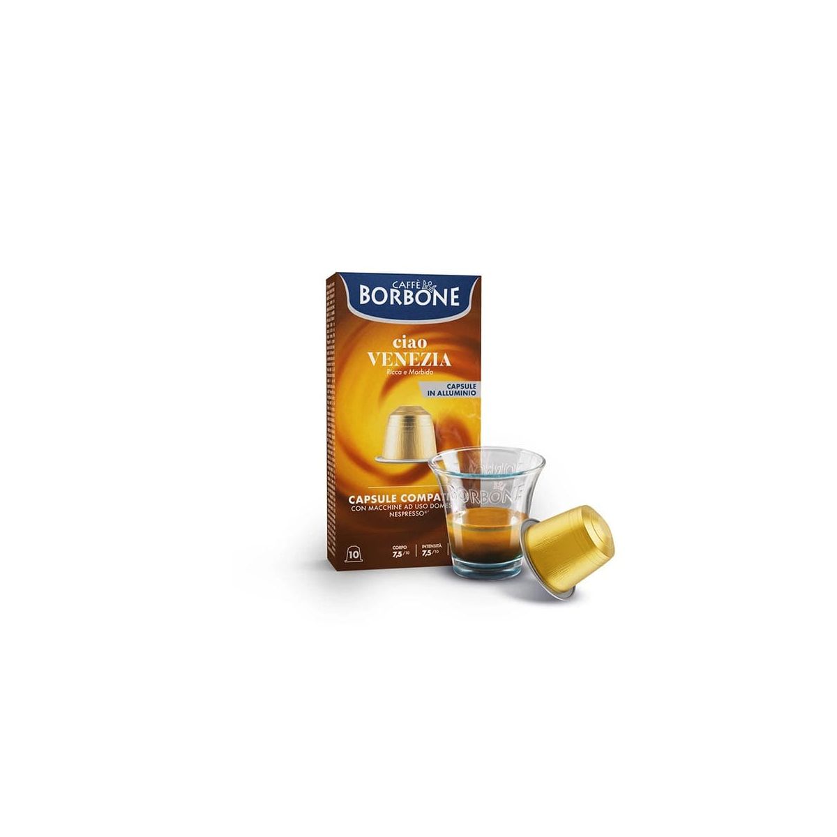 Capsule Caffè Borbone Ciao Venezia compatibili con Nespresso