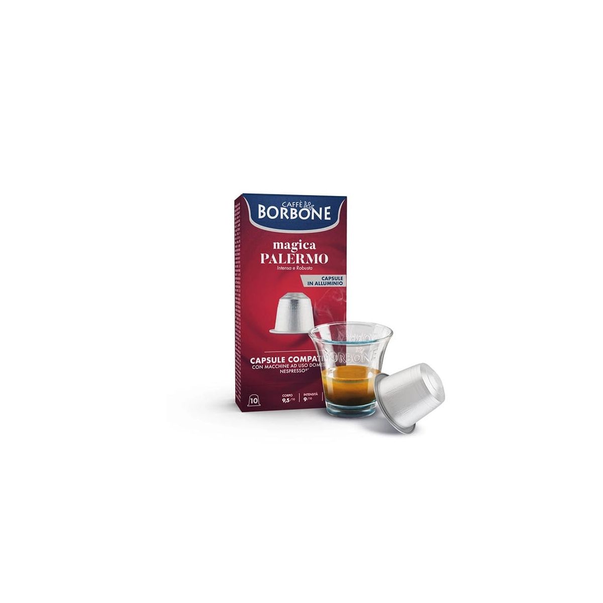 Capsule Caffè Borbone Magica Palermo compatibili con Nespresso
