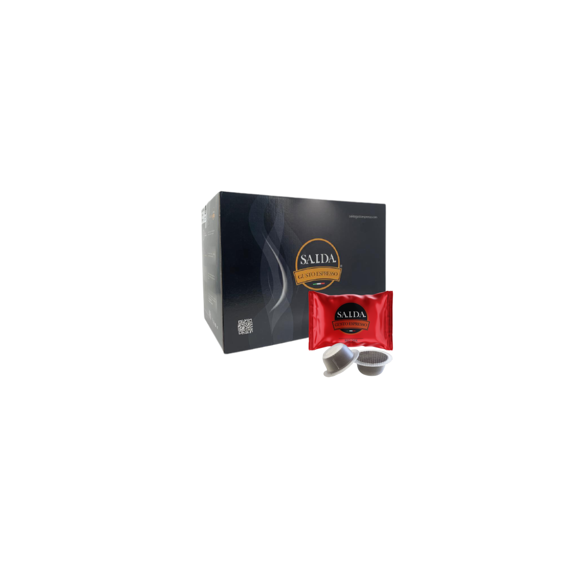 Capsule Saida Gusto Espresso compatibili con Bialetti, miscela Red Dek