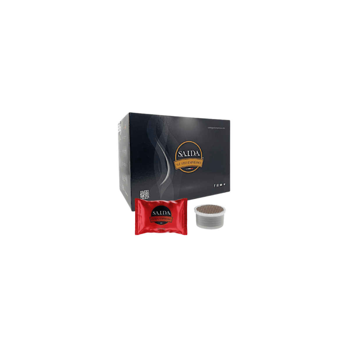 Capsule Saida Gusto Espresso Compatibili Essse Caffè, Miscela Red Dek