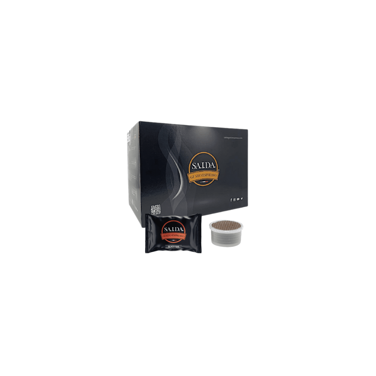 Capsule Saida Gusto Espresso Compatibili Espresso Point, miscela Black Bar