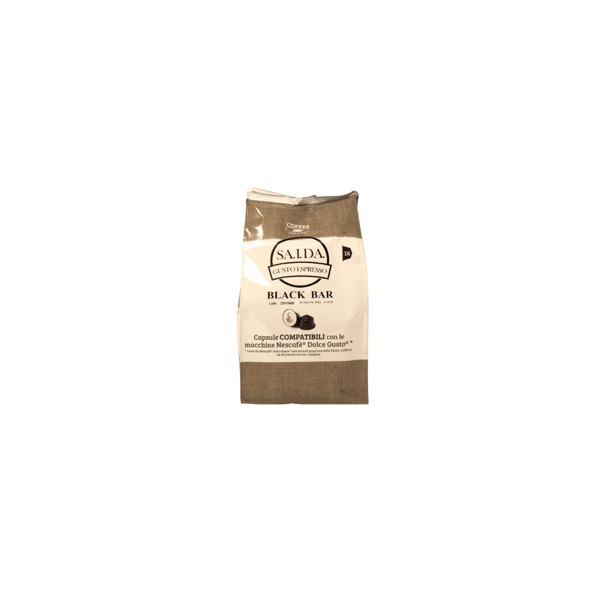 Capsule Saida Gusto Espresso Compatibili Dolce Gusto, Miscela Black Bar