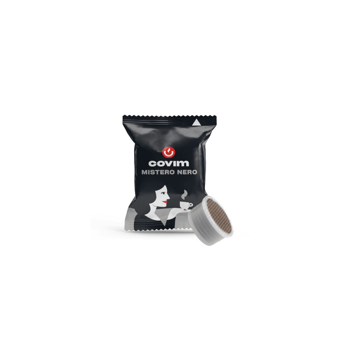 Capsule Caffè Covim Compatibili Lavazza Espresso Point, miscela Mistero Nero
